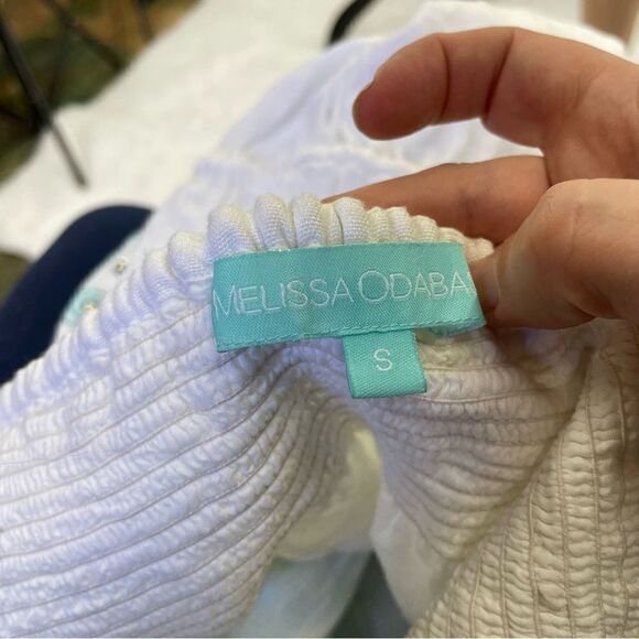 Melissa Odabash Beaded Embroidered Tie Waist Strapless Swimsuit Cover - Picture 7 of 8